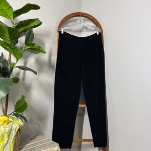 Chico's Private Editions XL Black Liquid Knit Slinky Elastic Waist Pull On Pants